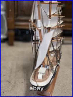 Astonishing 1970's Belem Model ship handmade in England