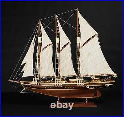 Atlantic Wooden Ship Boat Model 28 for Decor America Yacht Collection Handmade