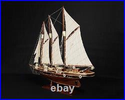 Atlantic Wooden Ship Boat Model 28 for Decor America Yacht Collection Handmade