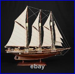 Atlantic Wooden Ship Boat Model 28 for Decor America Yacht Collection Handmade