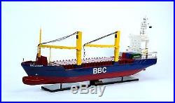 BBC Break Bulk Cargo Ship 40 Handmade Wooden Model HO Scale for train layout