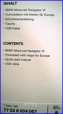 BMW Navigator VI NEW Updated Nav 6 Model for BMW Motorrad SAVE $$$ FREE Shipping