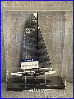 BMW Oracle Racing Quest for the Cup? Incredible Model Ship in Display Case read