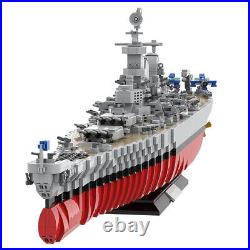 Battleship Ship Model with Display Stand Building Toy