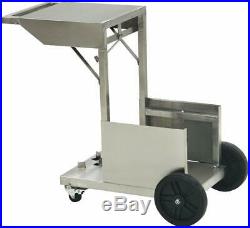 Bayou Classic Stainless Steel Accessory Cart for 4-Gallon Fryer Model 700-185