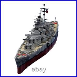 Bismarck Battleship Ship Model 1200 Scale 7164 Pieces Building Toys MOC Build