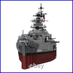 Bismarck Battleship Ship Model 1200 Scale 7164 Pieces Building Toys MOC Build