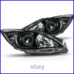 Black For 2010-2013 Mazda 3 Mazda3 Headlights Headlamps Light Left+Right 10-13