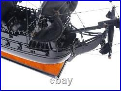 Black Pearl Pirate Ship Model Handmade Wooden 20 Inches Fully Assembled