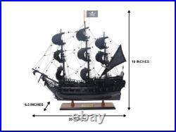 Black Pearl Pirate Ship Model Handmade Wooden 20 Inches Fully Assembled Black Pearl Pirate Ship Model Handmade Wooden 20 Inches Fully Assembled