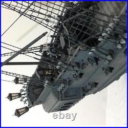 Black Pearl Ship Model Model Building Kits for Office Decor Adults Gifts