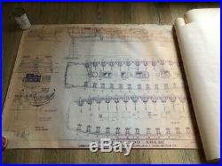 Blueprints / Plan Set For Model Of Royal Navy 74 Gun 19th Century Ship (#1)