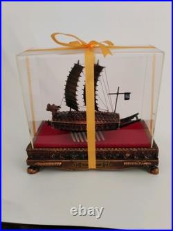 Bronze Korean Turtle Ship Replica Model With Case
