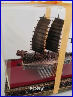 Bronze Korean Turtle Ship Replica Model With Case