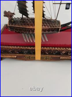 Bronze Korean Turtle Ship Replica Model With Case