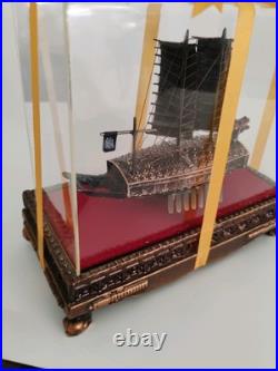 Bronze Korean Turtle Ship Replica Model With Case