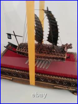 Bronze Korean Turtle Ship Replica Model With Case