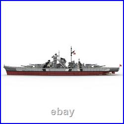 BuildMoc Bismarck Battleship Ship Model 1200 Scale 7164 Pieces for Adults