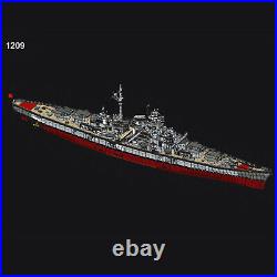 BuildMoc Bismarck Battleship Ship Model 1200 Scale 7164 Pieces for Adults