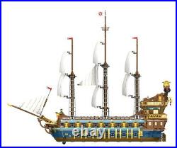 Building Blocks MOC Set Pirates Of Caribbean Royal Fleet The Sun Ship Model 6601