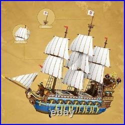 Building Blocks MOC Sets Pirates Royal Fleet Sun Ship Bricks Model