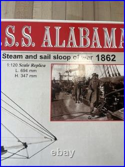 C. S. S. Alabama Model Steam & Sail Sloop Of War 1862 Designer John Gardner