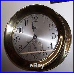 Chelsea Pilot House Navy Type Clock Model E Made For Chickasaw Ship Building