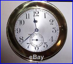 Chelsea Pilot House Navy Type Clock Model E Made For Chickasaw Ship Building