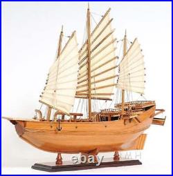 CHINESE JUNK 27 Handicrafted Wooden Model Ship