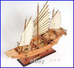 CHINESE JUNK 27 Handicrafted Wooden Model Ship