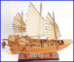 CHINESE JUNK 27 Handicrafted Wooden Model Ship