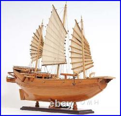 CHINESE JUNK 27 Handicrafted Wooden Model Ship