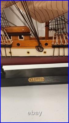 CLIPPER Wooden Ship Absolutely Stunning 32 In