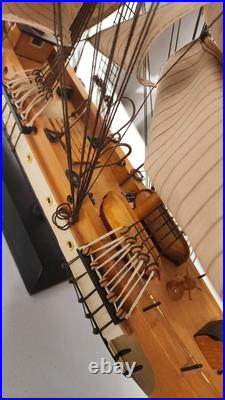 CLIPPER Wooden Ship Absolutely Stunning 32 In