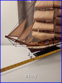 CLIPPER Wooden Ship Absolutely Stunning 32 In
