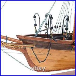 CSS Alabama witho Sail Handcrafted Wooden Ship Model With Masts & Metal Cannons