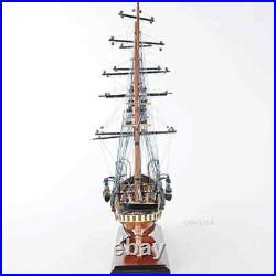 CSS Alabama witho Sail Handcrafted Wooden Ship Model With Masts & Metal Cannons