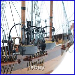 CSS Alabama witho Sail Handcrafted Wooden Ship Model With Masts & Metal Cannons