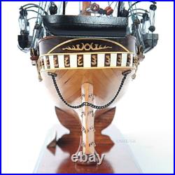 CSS Alabama witho Sail Handcrafted Wooden Ship Model With Masts & Metal Cannons