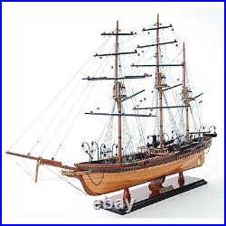 CSS Alabama witho Sail Handcrafted Wooden Ship Model With Masts & Metal Cannons