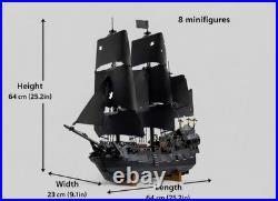 Cap Jack Sparrow Compatible Model Ship 2862 pcs 8 Minifigures With Light No Box