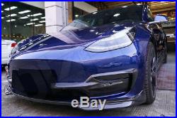 Carbon Fiber Fibre Lower Front Splitter Lip for Tesla Model 3 FREE SHIPPING