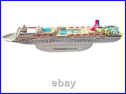 Carnival Ecstasy Ship Model In Resin New In Box. 10. Retired Ship. Rare Find