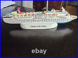 Carnival Ecstasy Ship Model In Resin New In Box. 10. Retired Ship. Rare Find