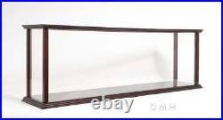Classic Tabletop WOOD DISPLAY CASE For Large Cruise Liner Ship Models Plexiglass