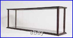 Classic Tabletop WOOD DISPLAY CASE For Large Cruise Liner Ship Models Plexiglass