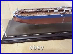 Cosgreat Lake Ship Model with Display Case Detailed Collectible