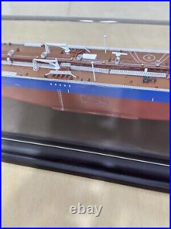 Cosgreat Lake Ship Model with Display Case Detailed Collectible