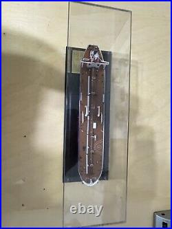 Cosgreat Lake Ship Model with Display Case Detailed Collectible