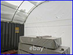 Covermore FRONT WALL withZippered Door for 20x40 Shipping Container Model Canopy